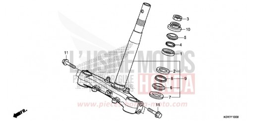 TIGE DE DIRECTION SH125ADL de 2020